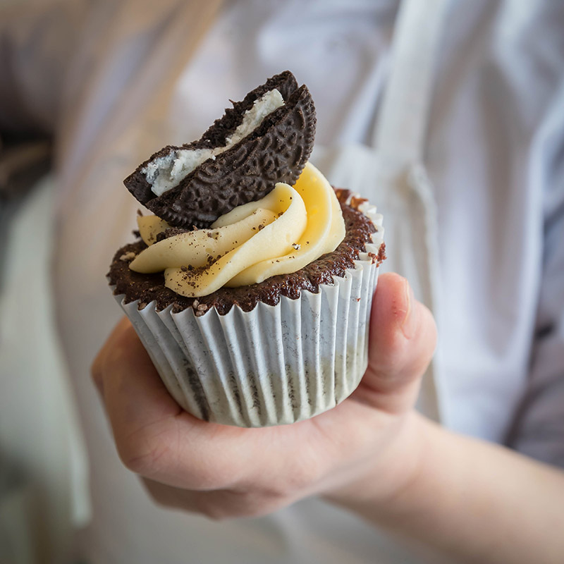 Cupcake in bakery